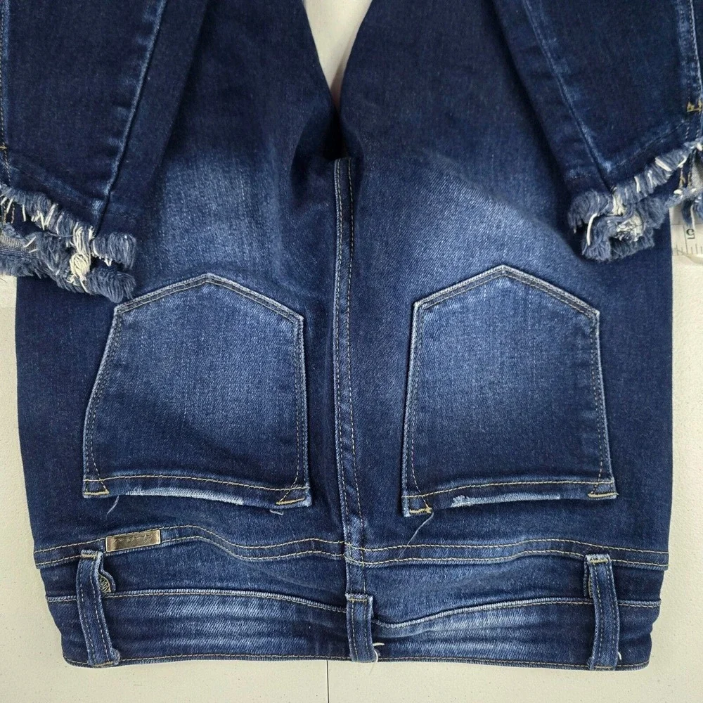 KanCan x Maurices 119010 High Rise Frayed Hem Skinny‎ Jeans Women's 26 Dark Wash